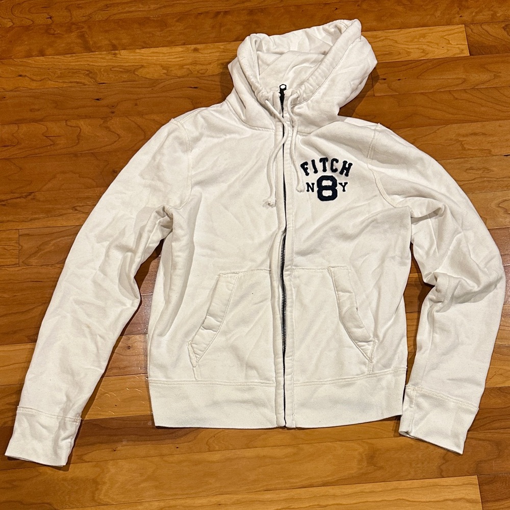Abercrombie & Fitch White Hoodie